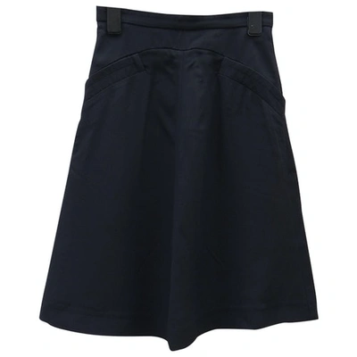 Pre-owned Miu Miu Mid-length Skirt In Black