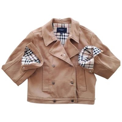 Pre-owned Burberry Jacket In Camel
