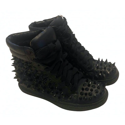 Pre-owned Jeffrey Campbell Patent Leather Trainers In Black