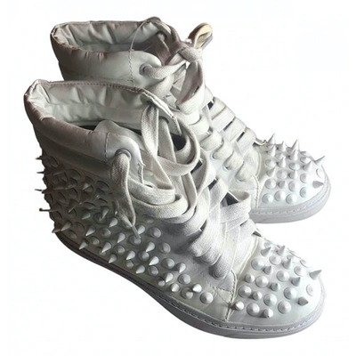 Pre-owned Jeffrey Campbell Patent Leather Trainers In White