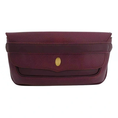 Pre-owned Cartier Burgundy Leather Bag