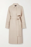 JOSEPH COTTRELL BELTED WOOL AND CASHMERE-BLEND FELT COAT