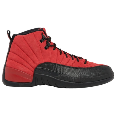 Jordan Air  12 Retro "reverse Flu Game" Trainers In Varsity Red/black