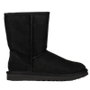 Ugg Logo Patch Mid-tube Boots In Black