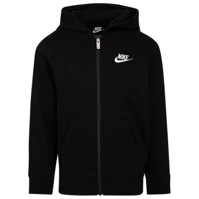 Nike Kids' Boys  Club Fleece Full-zip Jacket In Black/black