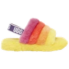 Ugg Fluff Yeah Shearling Sandals In Yellow/rainbow