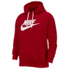 Nike Gx Club Hoodie In University Red/white