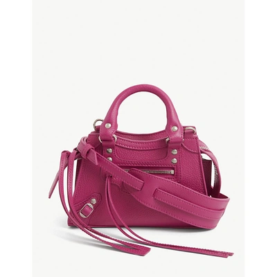 Balenciaga Neo Class City Leather Bag In Fuschia Pink