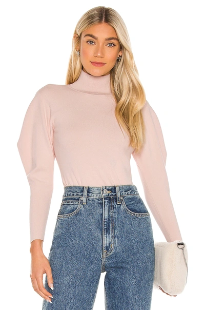 A.l.c Samuel Puff-sleeve Turtleneck Sweater In Pink