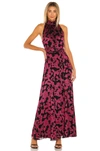 ALICE AND OLIVIA DITA SMOCKED NECK MAXI DRESS,ALI-WD806