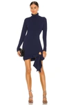 LOVERS & FRIENDS HIP TIE TURTLENECK DRESS,LOVF-WD2859