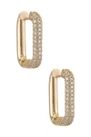 Shashi Cosmo Pave Hoop In Gold