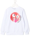 NEIL BARRETT TEEN SMILEY-PRINT SWEATSHIRT