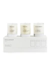 BROOKLYN CANDLE EARTHY + WARM ESCAPIST VOTIVE CANDLE SET,851194007036