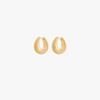 Tom Wood Gold-plated Ice Medium Hoop Earrings In Gold