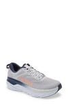 Hoka Bondi 7 Running Shoe In Lunar Rock / Black Iris