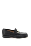Ferragamo "rolo" Gancini Loafers In Black (black)