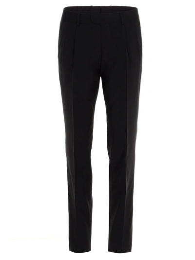 Z Zegna Elasticated Slim-fit Track Trousers In Black