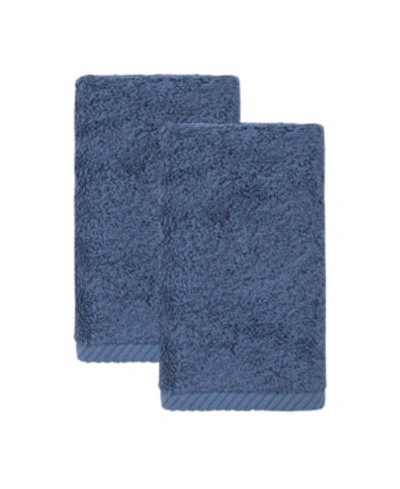 Ozan Premium Home Opulence 2-pc. Washcloth Set Bedding In Midnight Blue