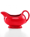 Fiesta Scarlet Sauceboat In Scarlet