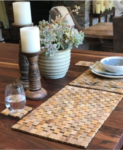 Hip-o Modern Living Teak Placemats, Set Of 2 In Natural Te