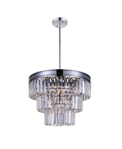 Cwi Lighting Weiss 5 Light Chandelier In Chrome