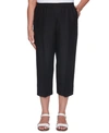Alfred Dunner Petite Classics Capri Pull-on Pants In Black