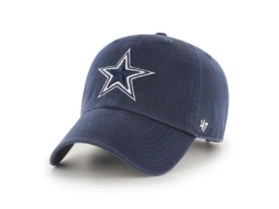 47 Brand Dallas Cowboys Clean Up Cap In Navy
