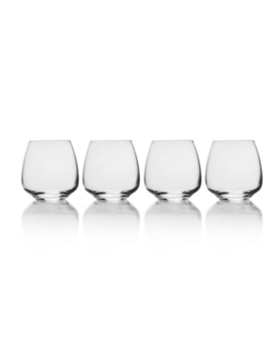 Mikasa Melody Double Old Fashioned Set Of 4, 15 oz In White