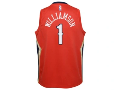Jordan Kids' New Orleans Pelicans Youth Statement Swingman 2 Jersey - Zion Williamson In Red/navy
