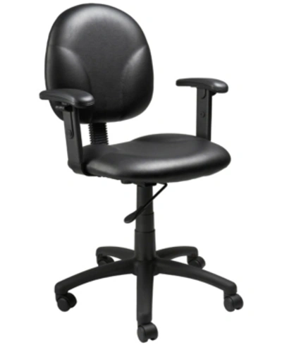 Boss Office Products Vinyl Diamond Task Chair In Black