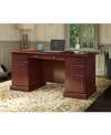 Kathy Ireland Home By Bush Furniture Bennington Manager's Desk In Cherry