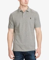 Polo Ralph Lauren Custom Slim Fit Mesh Polo In Canterbury Heather