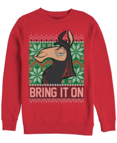 Fifth Sun Men's The Emperor's New Grove Bring On Holidays Sweatshirt In Red