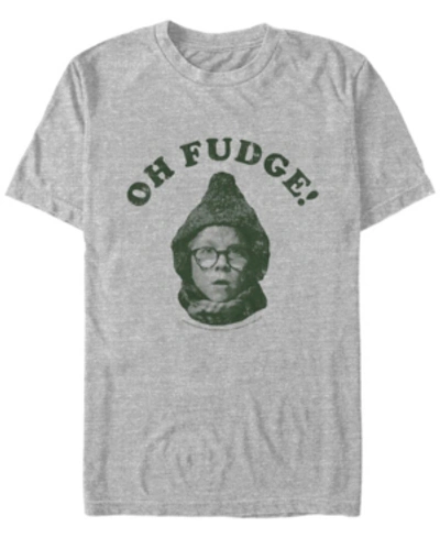 Fifth Sun Men's Christmas Story Oh Fudge Short Sleeve T-shirt In Athletic Heather