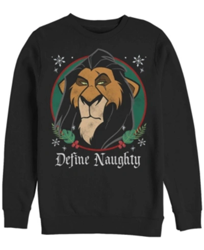 Fifth Sun Men's Lion King Define Naughty Sweatshirt In Black