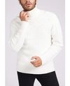 GUESS MIXED CABLE TURTLENECK SWEATER