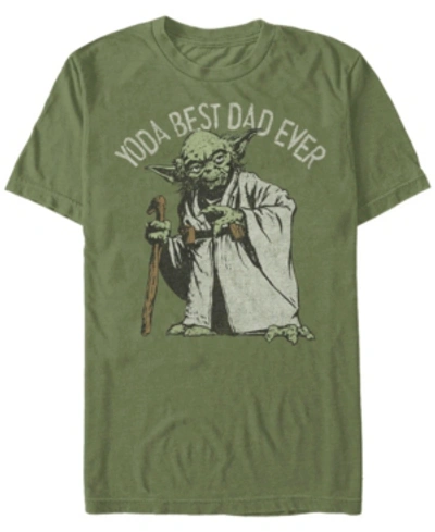 Fifth Sun Men's Star Wars Green Dad Short Sleeve T-shirt In Military Green