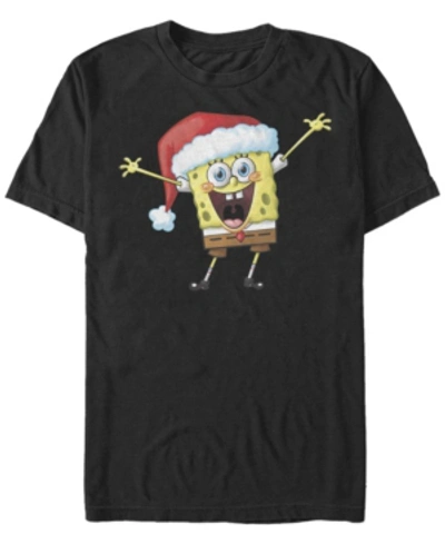 Fifth Sun Men's Spongebob Squarepants Happy Songe Short Sleeve T-shirt In Black