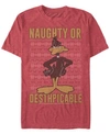 Fifth Sun Men's Looney Tunes Daffy Short Sleeve T-shirt In Red Heather
