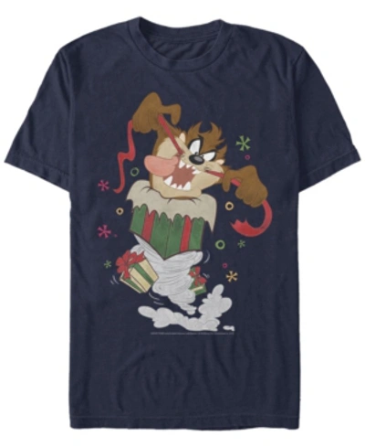 Fifth Sun Men's Looney Tunes Ripping Presents Short Sleeve T-shirt In Navy