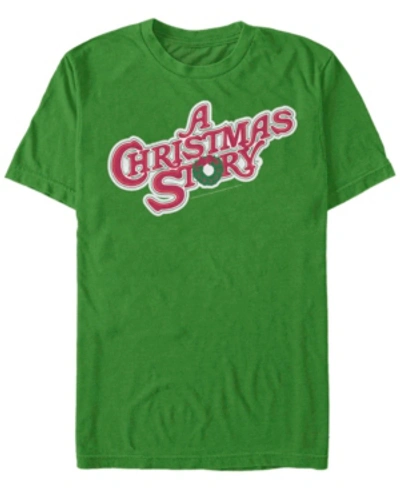 Fifth Sun Men's Christmas Story Christmas Story Logo Short Sleeve T-shirt In Kelly Heather