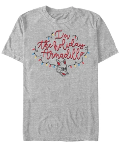 Fifth Sun Men's Friends Holiday Armadillo Short Sleeve T-shirt In Athletic Heather
