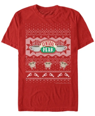 Fifth Sun Men's Friends Central Perk Short Sleeve T-shirt In Red