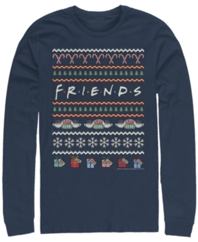 Fifth Sun Men's Friends Logo Long Sleeve T-shirt In Navy
