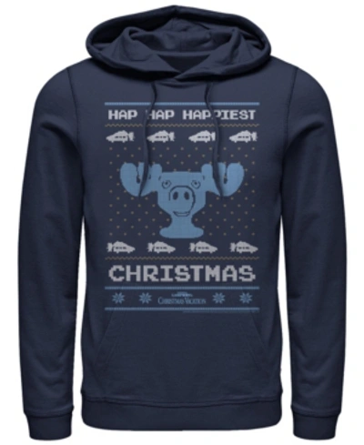 Fifth Sun Men's National Lampoon Christmas Vacation Hap Hap Hoodie In Navy