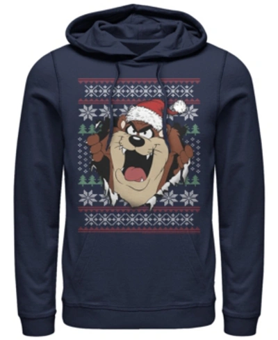Fifth Sun Men's Looney Tunes Taz Ugly Hoodie In Navy