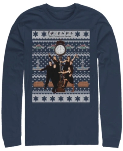 Fifth Sun Men's Friends Ugly Long Sleeve T-shirt In Navy