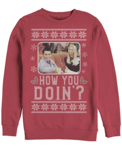 Fifth Sun Men's Friends How You Doin Sweatshirt In Red