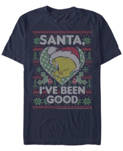 Fifth Sun Men's Looney Tunes Good Tweety Short Sleeve T-shirt In Navy